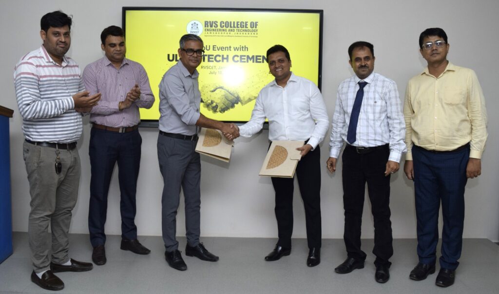 RVS College of Engineering and Technology Signs MoU with UltraTech Cement: New Industry-Academia Alliance
